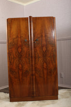 Load image into Gallery viewer, English Burl Walnut Fitted Wardrobe c.1930