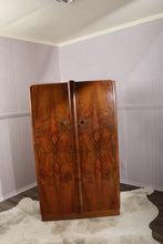 Load image into Gallery viewer, English Burl Walnut Fitted Wardrobe c.1930