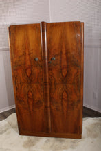 Load image into Gallery viewer, English Burl Walnut Fitted Wardrobe c.1930