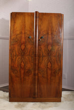 Load image into Gallery viewer, English Burl Walnut Fitted Wardrobe c.1930