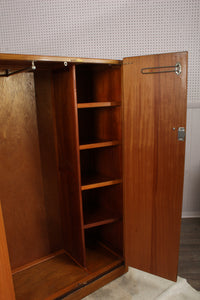 English Burl Walnut Fitted Wardrobe c.1930