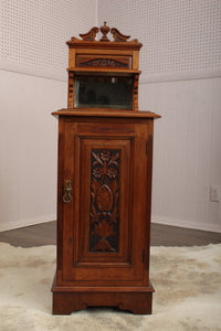 English Carved Mahogany Cabinet c.1900