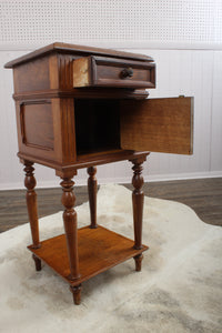 French Oak Marble Top Chevet c.1880