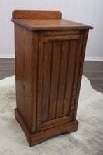 Load image into Gallery viewer, English Oak Bedside Cabinet c.1900