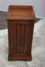 Load image into Gallery viewer, English Oak Bedside Cabinet c.1900