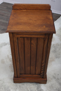 English Oak Bedside Cabinet c.1900