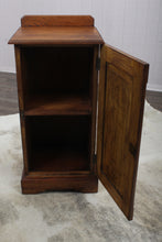 Load image into Gallery viewer, English Oak Bedside Cabinet c.1900