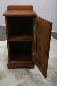 English Oak Bedside Cabinet c.1900