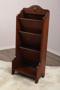 English Oak Magazine Rack c.1900