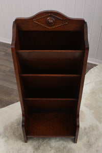 English Oak Magazine Rack c.1900