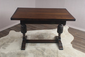 English Oak Drawleaf Table c.1930