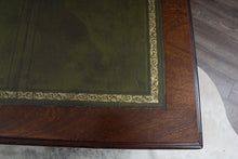 Load image into Gallery viewer, English Mahogany Tooled Leather Top Partners Desk c.1900