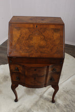 Load image into Gallery viewer, English Burl Walnut Fall Front Desk c.1900