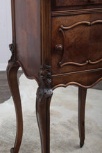 Load image into Gallery viewer, French Walnut Marble Top Chevet c.1890