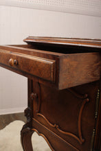 Load image into Gallery viewer, French Walnut Marble Top Chevet c.1890