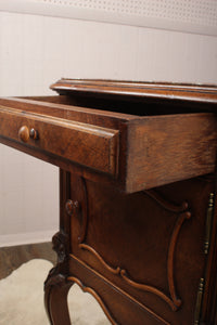 French Walnut Marble Top Chevet c.1890