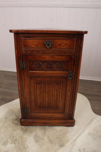 English Oak Corner Cabinet