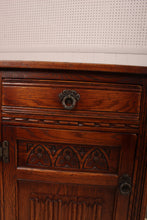 Load image into Gallery viewer, English Oak Corner Cabinet