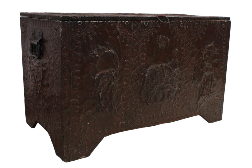 Hammered Metal Trunk