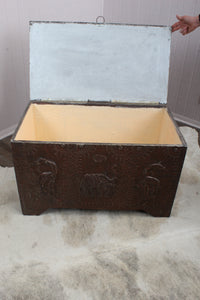 Hammered Metal Trunk