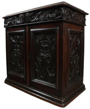 Load image into Gallery viewer, French Heavily Carved Oak Cabinet c.1880