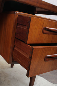 English Teak Midcentury Fresco Dressing Table by GPlan c.1960