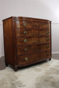 English Regency Flame Mahogany Chest c.1780