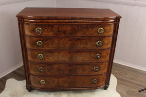 English Regency Flame Mahogany Chest c.1780