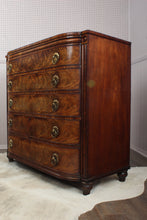 Load image into Gallery viewer, English Regency Flame Mahogany Chest c.1780