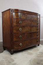 Load image into Gallery viewer, English Regency Flame Mahogany Chest c.1780