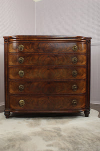 English Regency Flame Mahogany Chest c.1780