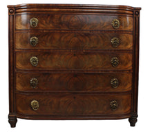 Load image into Gallery viewer, English Regency Flame Mahogany Chest c.1780