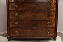 Load image into Gallery viewer, English Regency Flame Mahogany Chest c.1780