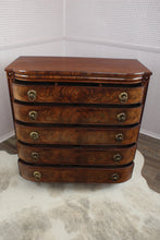 Load image into Gallery viewer, English Regency Flame Mahogany Chest c.1780