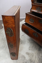 Load image into Gallery viewer, French Burl Walnut 18th Century Bombe Chest