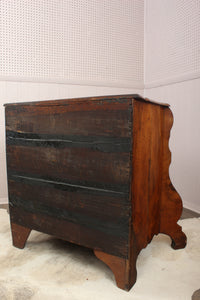 French Burl Walnut 18th Century Bombe Chest