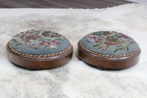 Pair Victorian Beaded Stools c.1890