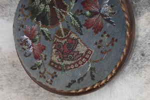 Pair Victorian Beaded Stools c.1890