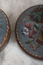 Load image into Gallery viewer, Pair Victorian Beaded Stools c.1890