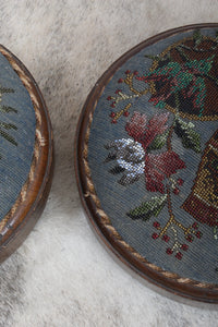 Pair Victorian Beaded Stools c.1890