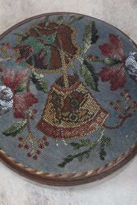 Pair Victorian Beaded Stools c.1890