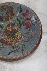 Pair Victorian Beaded Stools c.1890