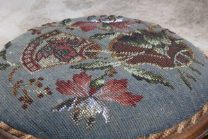 Pair Victorian Beaded Stools c.1890