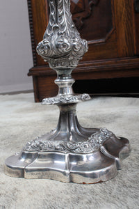 Monumental English Silverplated Candelabra dated 1902