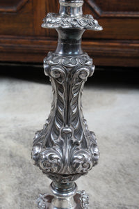 Monumental English Silverplated Candelabra dated 1902