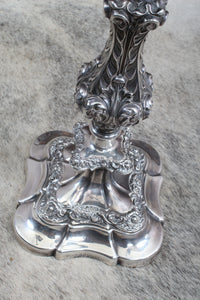 Monumental English Silverplated Candelabra dated 1902