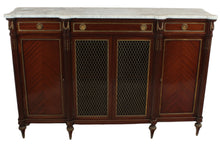 Load image into Gallery viewer, French Directoire Enfilade Marble Topped Credenza c.1950