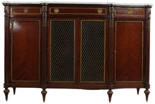 Load image into Gallery viewer, French Directoire Enfilade Marble Topped Credenza c.1950