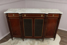 Load image into Gallery viewer, French Directoire Enfilade Marble Topped Credenza c.1950