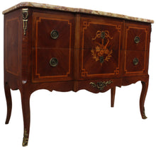 Load image into Gallery viewer, French Marble Top Inlaid Chest c.1880